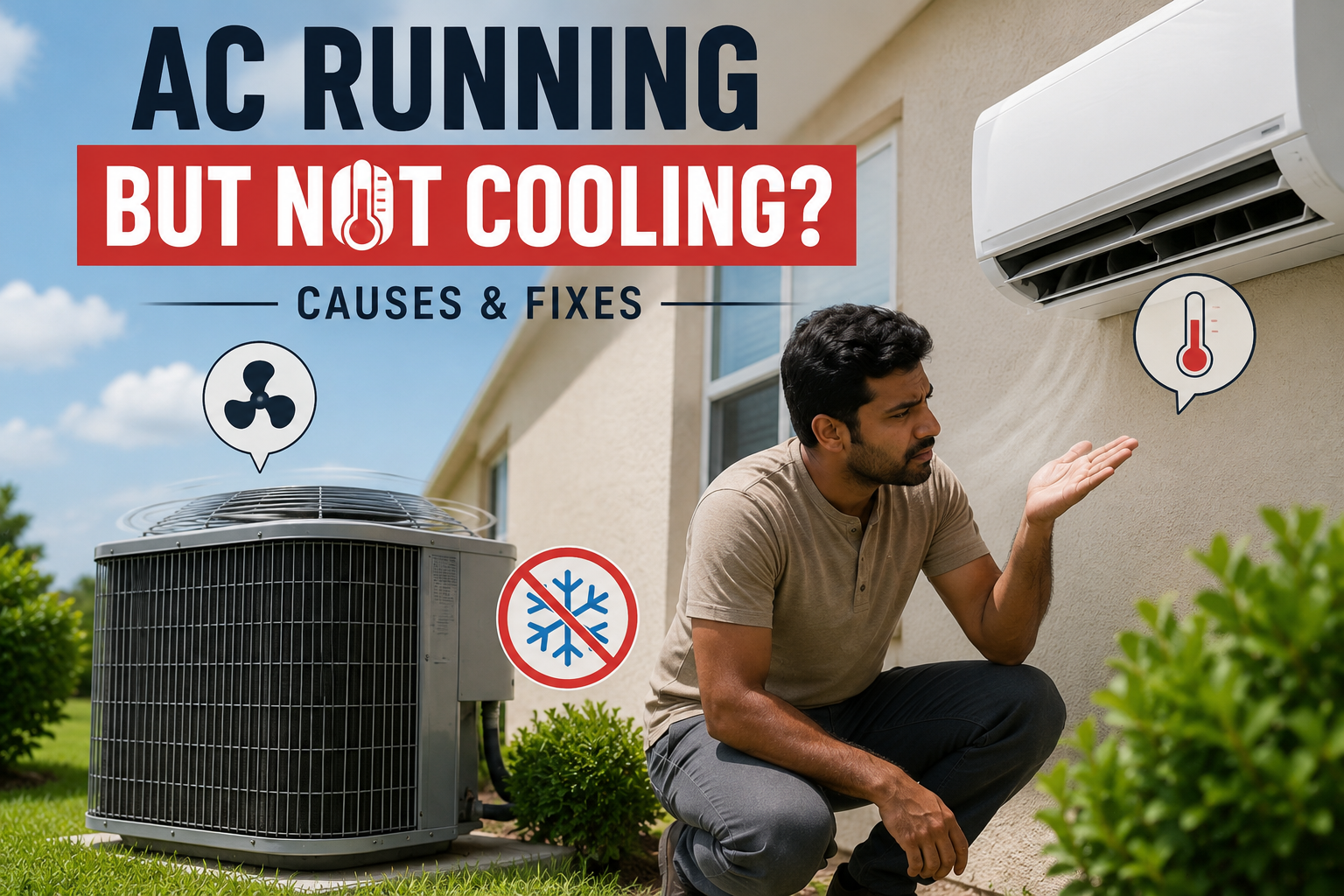 Why Is Your AC Running But Not Cooling?